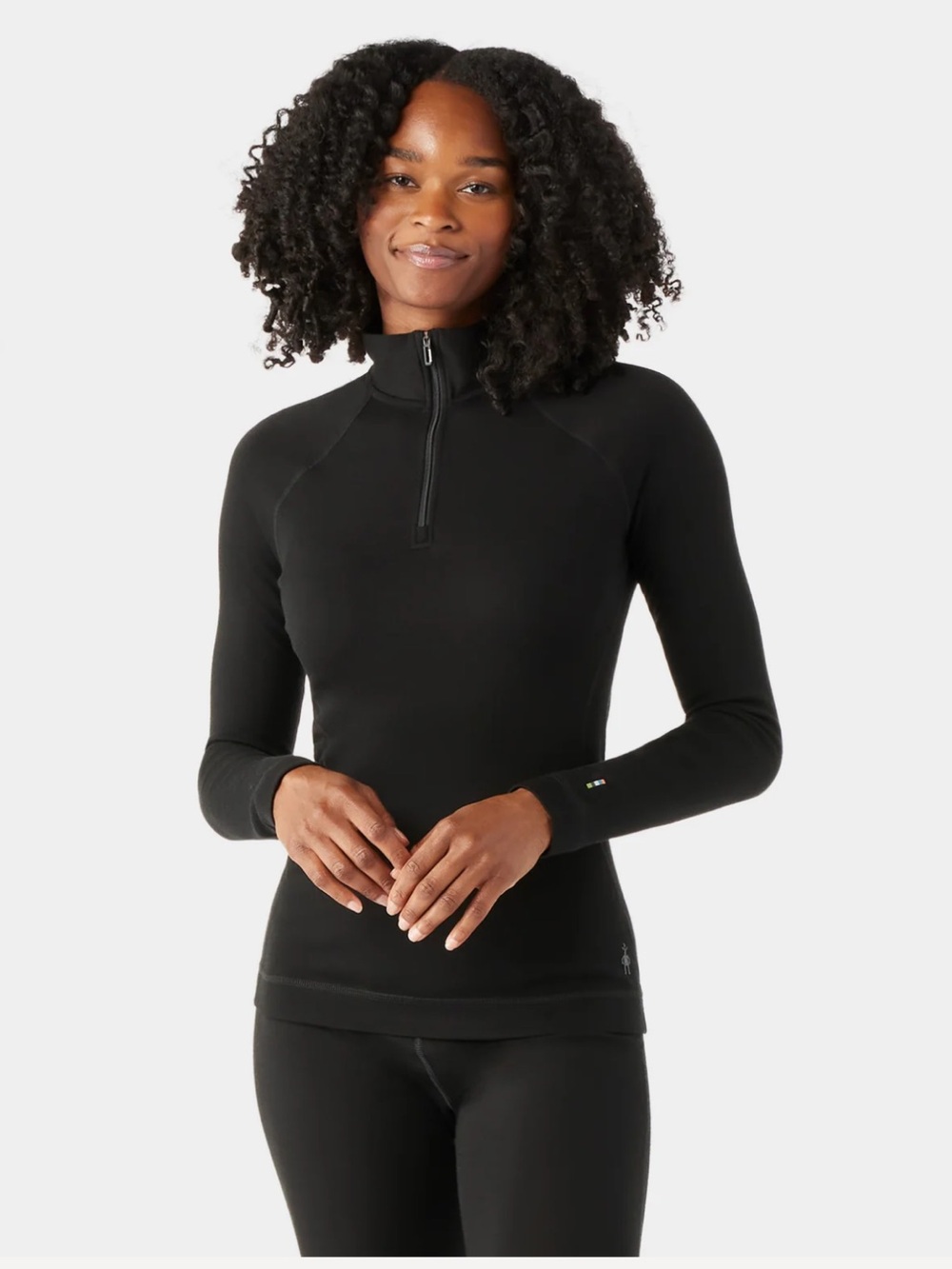 Smartwool Women’s Black Half-Zip Long-Sleeve Thermal Top